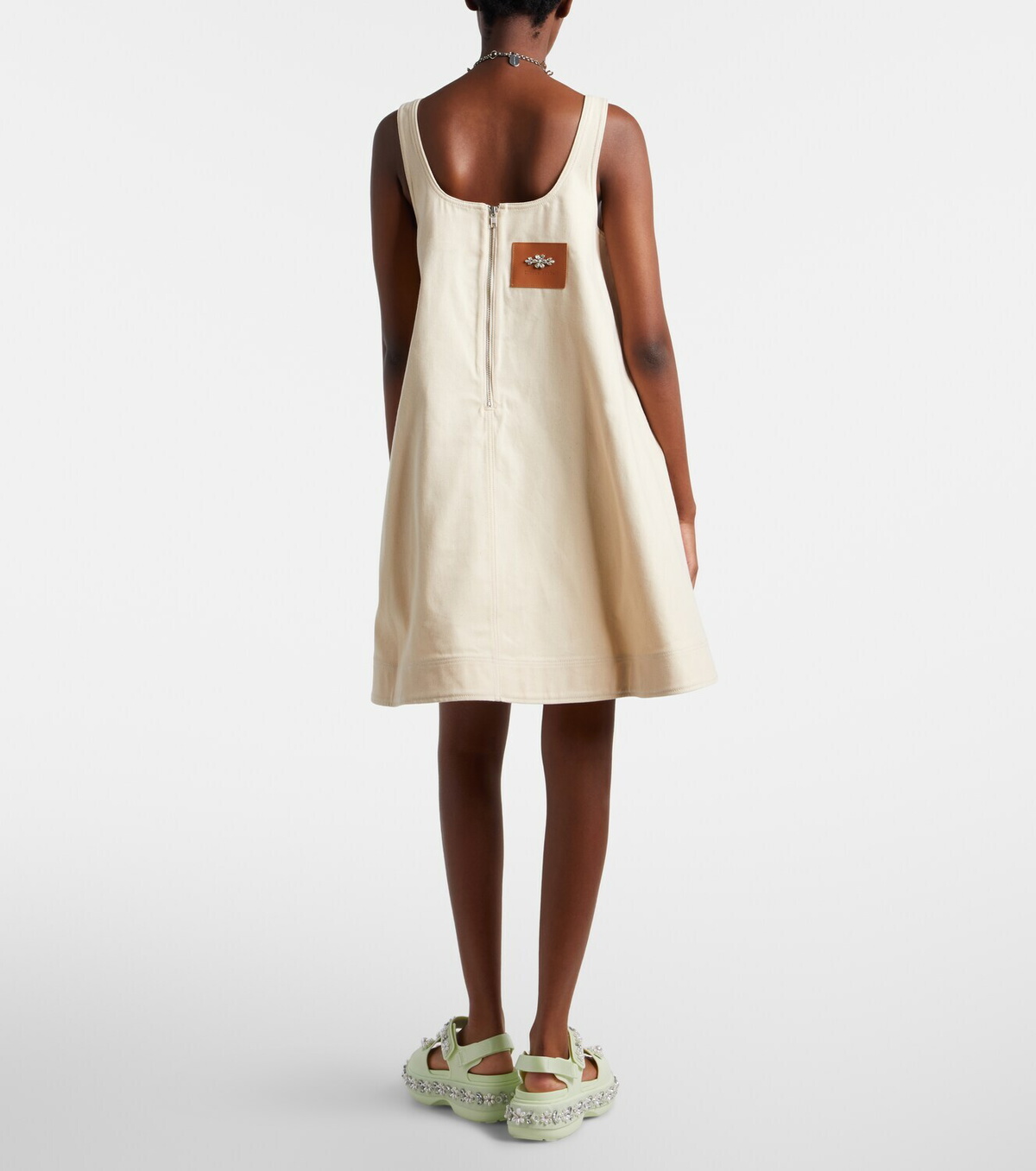 Simone Rocha Embellished cotton minidress