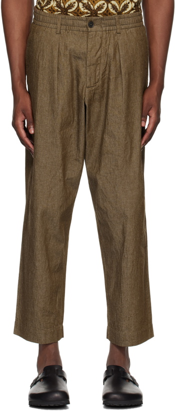 Photo: Universal Works Brown Oxford Trousers