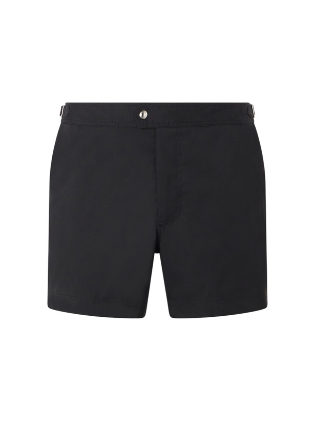 Photo: TOM FORD - Straight-Leg Mid-Length Swim Shorts - Black