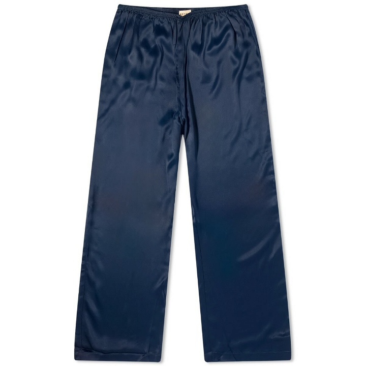 Photo: DONNI. Women's Satiny Simple Pant in Navy