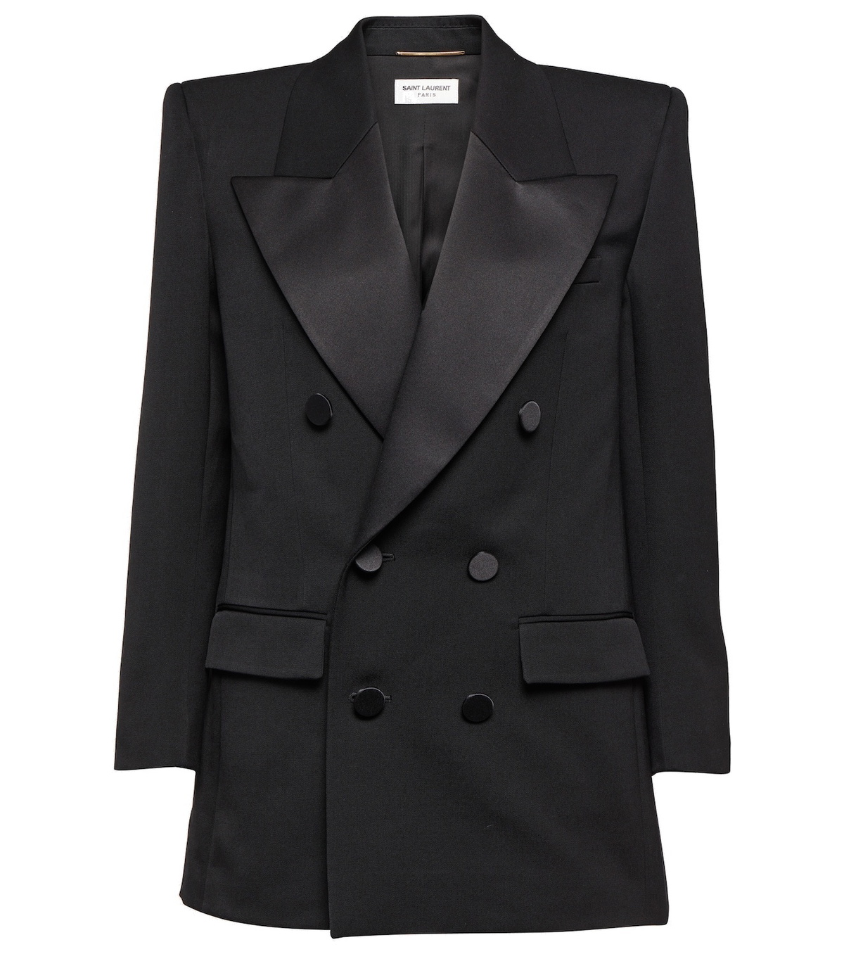 ベスト・ジレ SAINT LAURENT Certified wool Tuxedo Blazer with silk Certified wool Tuxedo Blazer with silk lining SAINT LAURENT