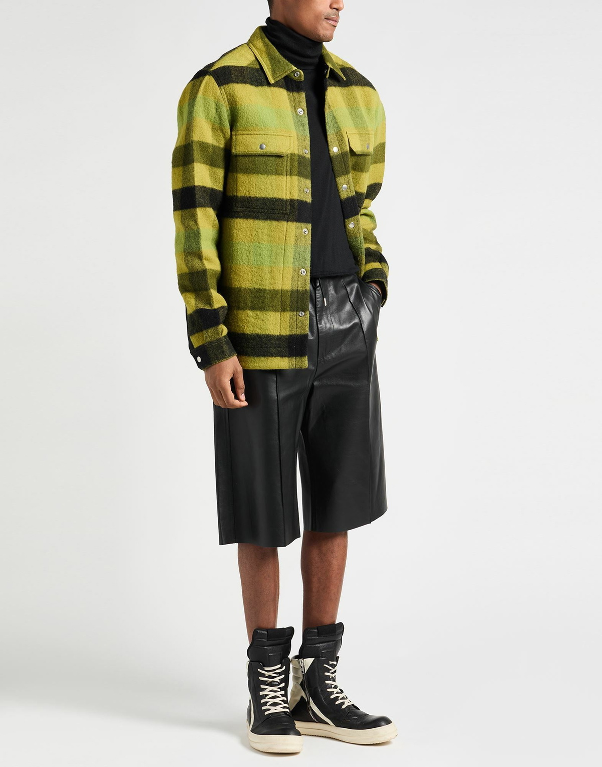 Rick Owens Mens Shirt Lime in Green
