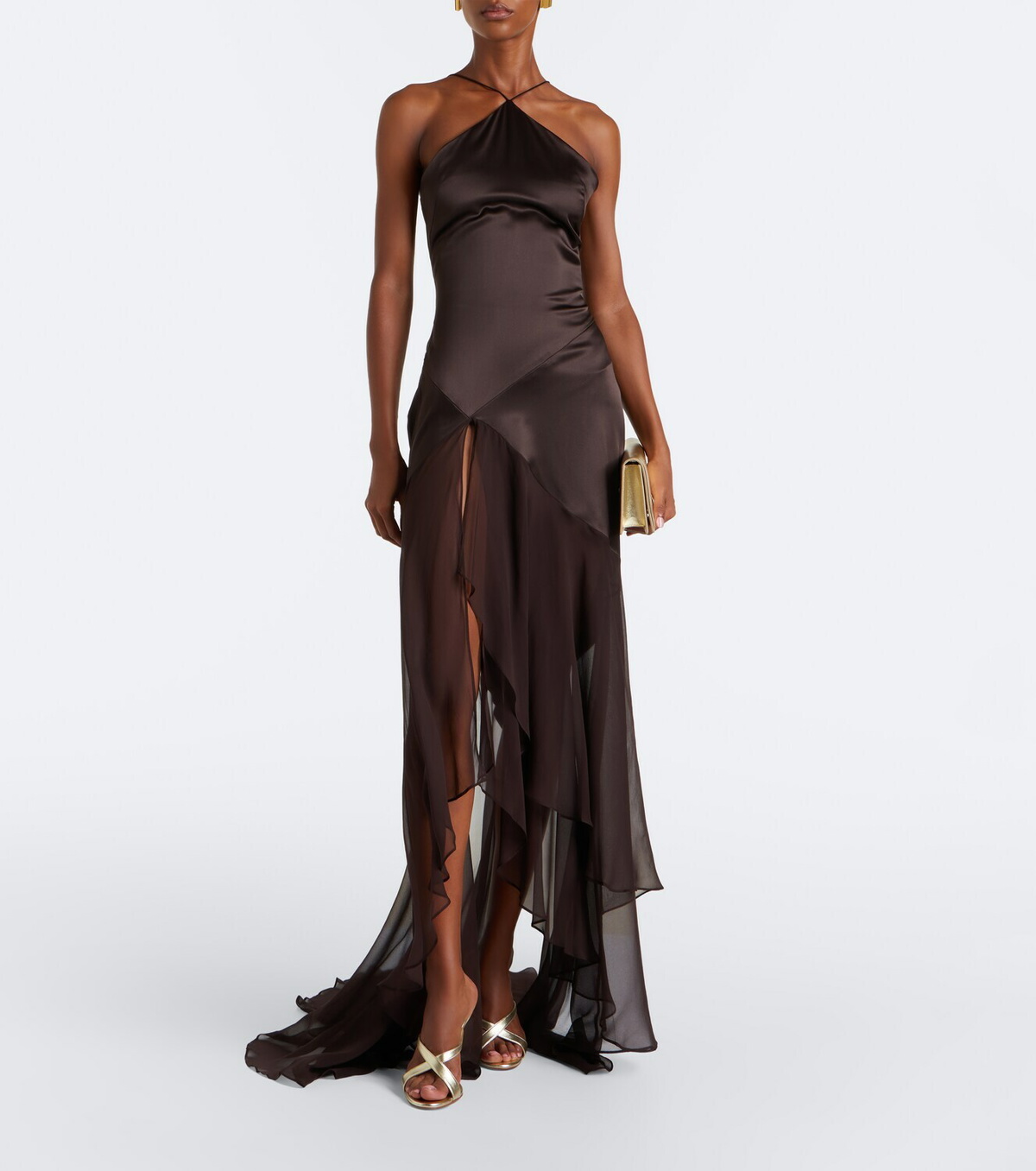 Alex Perry Halterneck silk gown