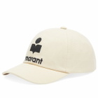 Isabel Marant Men's Tyron Logo Cap in Ecru/Black