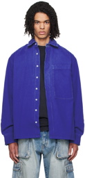 B1ARCHIVE Blue Oversized Long Sleeve Shirt