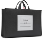 Thom Browne Grey Large Squared Tote