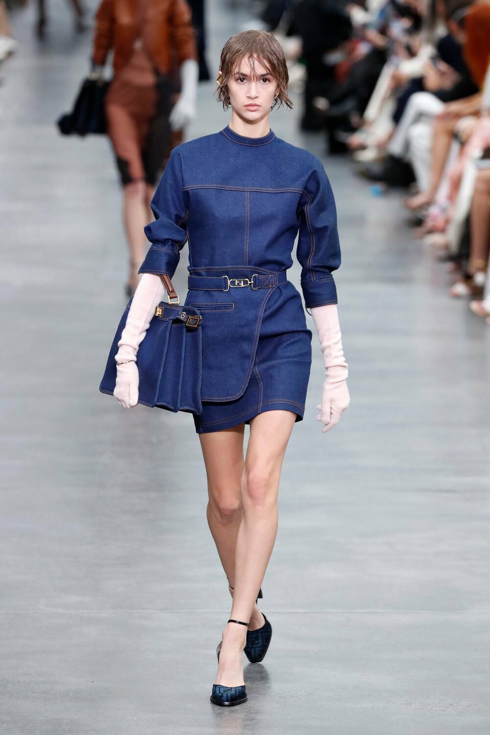 Fendi Beige Mini Dress