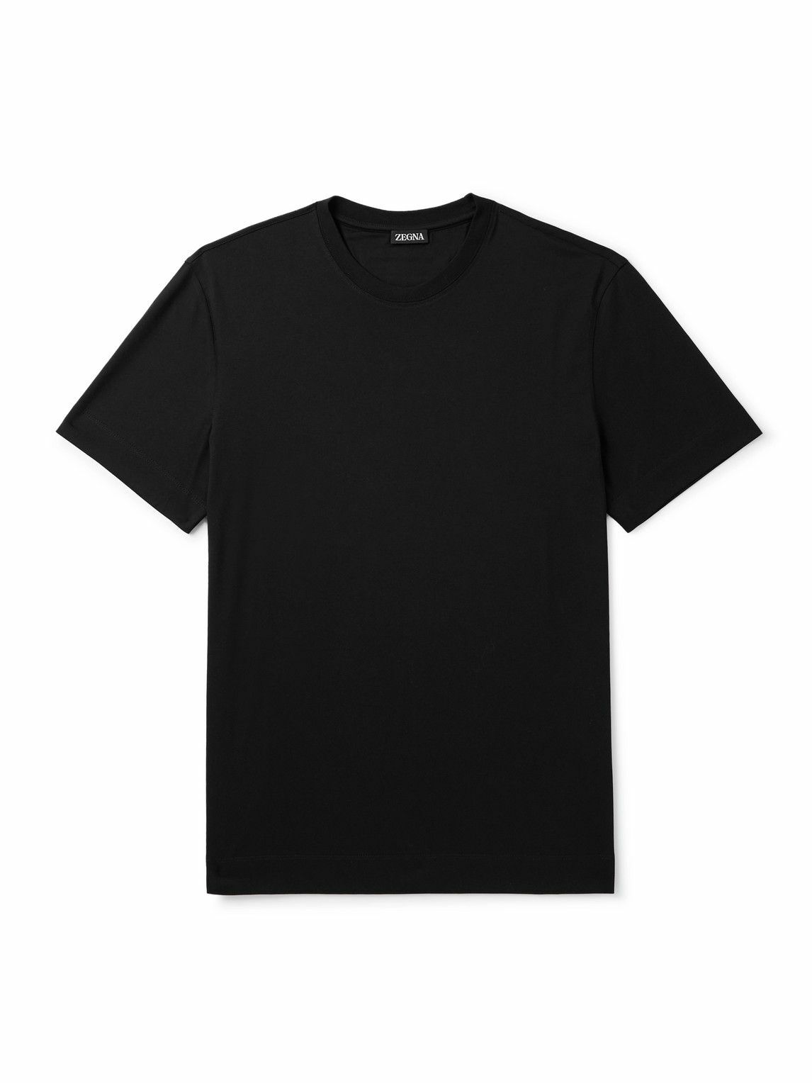 Tシャツ・カットソー ZEGNA SS25 ZEGNA T-shirts and Polos Blue (E7358A5 B746B09) ZEGNA Green Cotton Men's T-Shirt