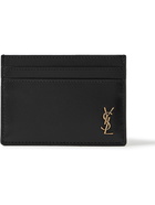 SAINT LAURENT - Logo-Appliquéd Leather Cardholder