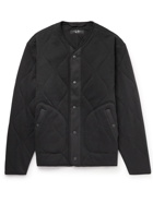 Rag & Bone - City Quilted Organic Cotton-Jersey Jacket - Black