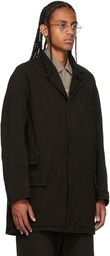 Taiga Takahashi Brown Twill Engineer Coat