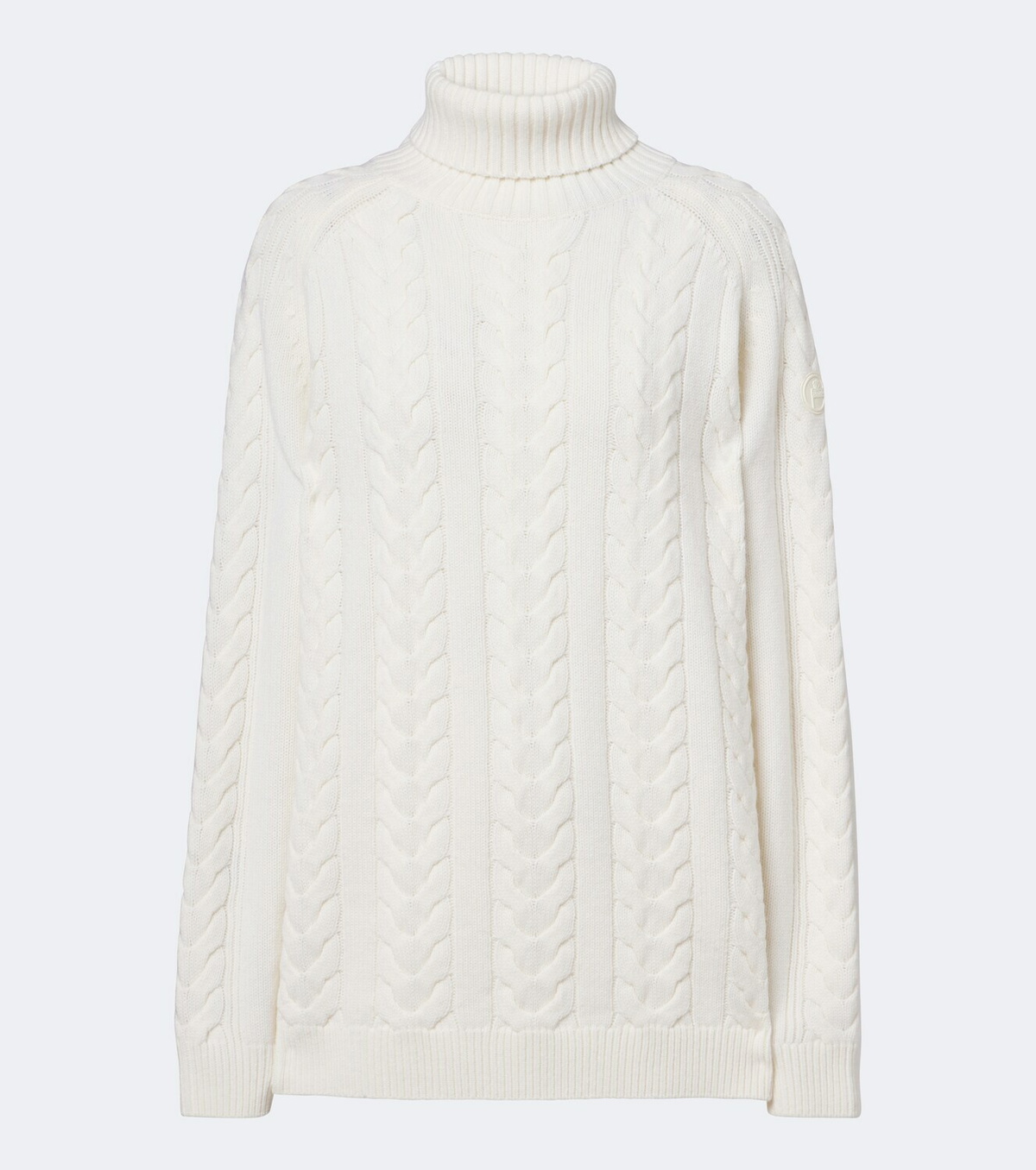 Fusalp Elwena cable-knit wool and cashmere sweater