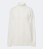 Fusalp Elwena cable-knit wool and cashmere sweater