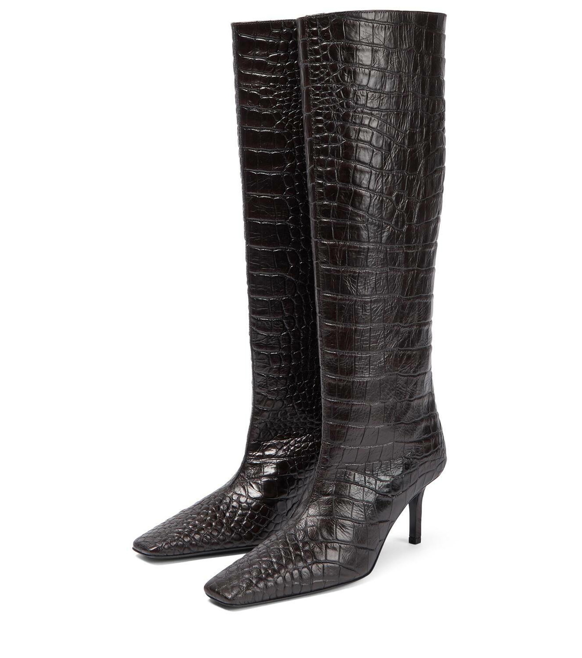 Acne Studios Croc-effect leather boots