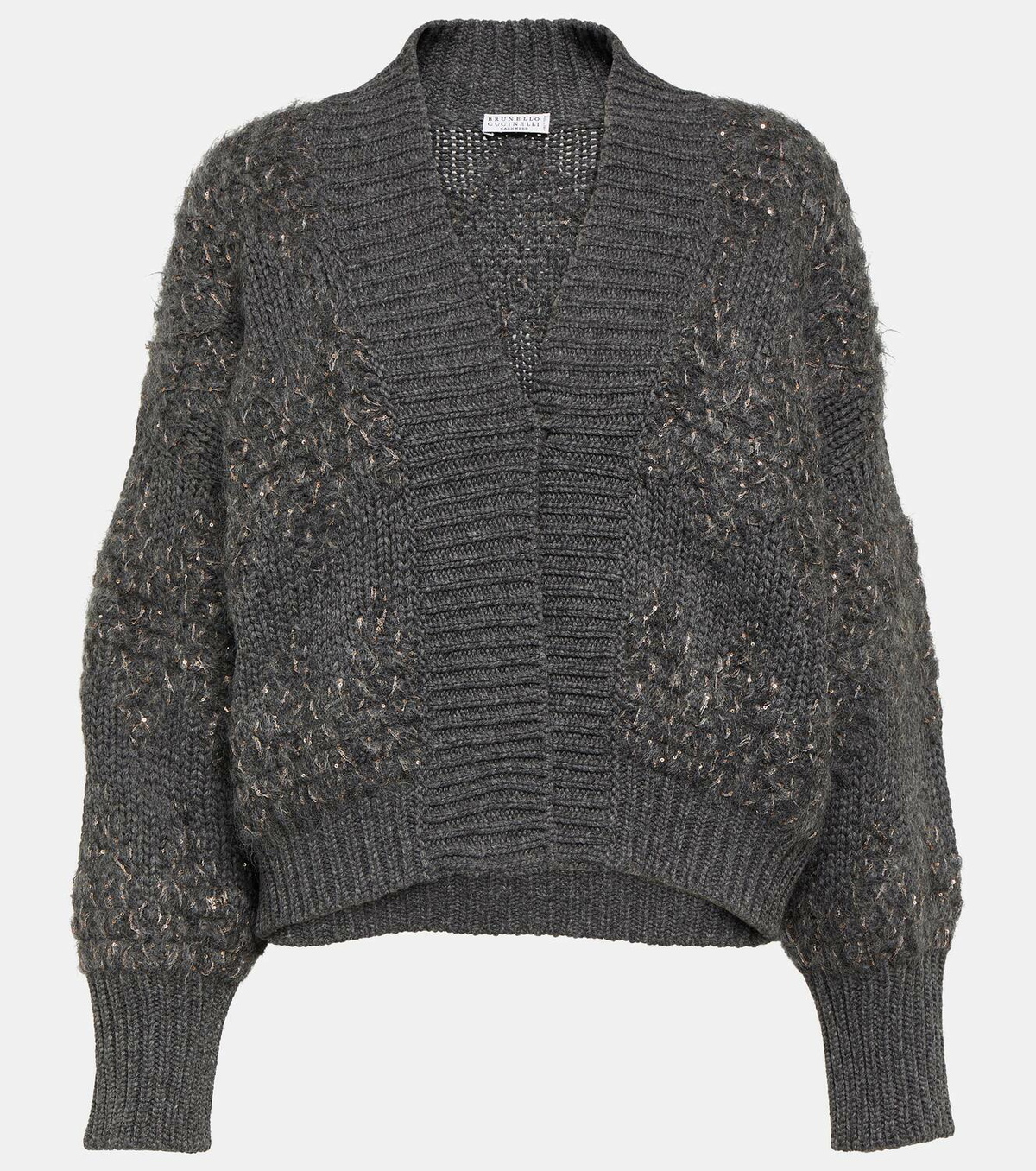 Brunello Cucinelli Wool, cashmere, and silk cardigan Brunello Cucinelli