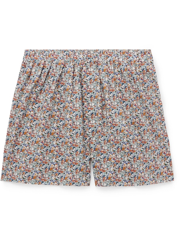 Photo: SUNSPEL - Liberty London Printed Cotton Boxer Shorts - Multi - S