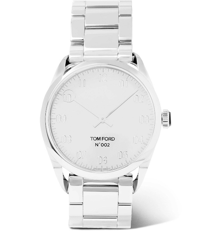 Photo: Tom Ford Timepieces - 002 38mm Stainless Steel Watch - Silver
