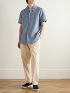 Richard James - Straight-Leg Pleated Cotton-Corduroy Trousers - Neutrals