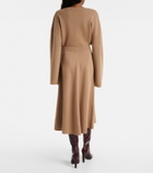 Jardin des Orangers Wool and cashmere midi skirt