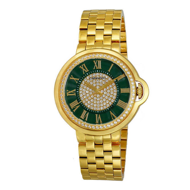 Photo: Torino Carrero Toulon Quartz Green Dial Ladies Watch CL1G04GNJ