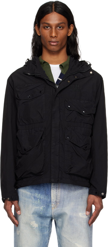 Photo: C.P. Company Black Flatt Nylon Goggle Jacket