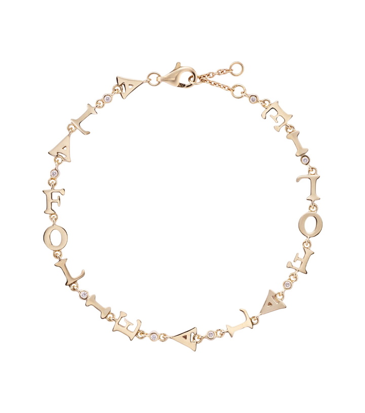 Photo: Yvonne Léon À La Folie 9kt gold bracelet with diamonds