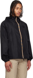 Burberry Black Checker-Tape Nylon Hooded Jacket