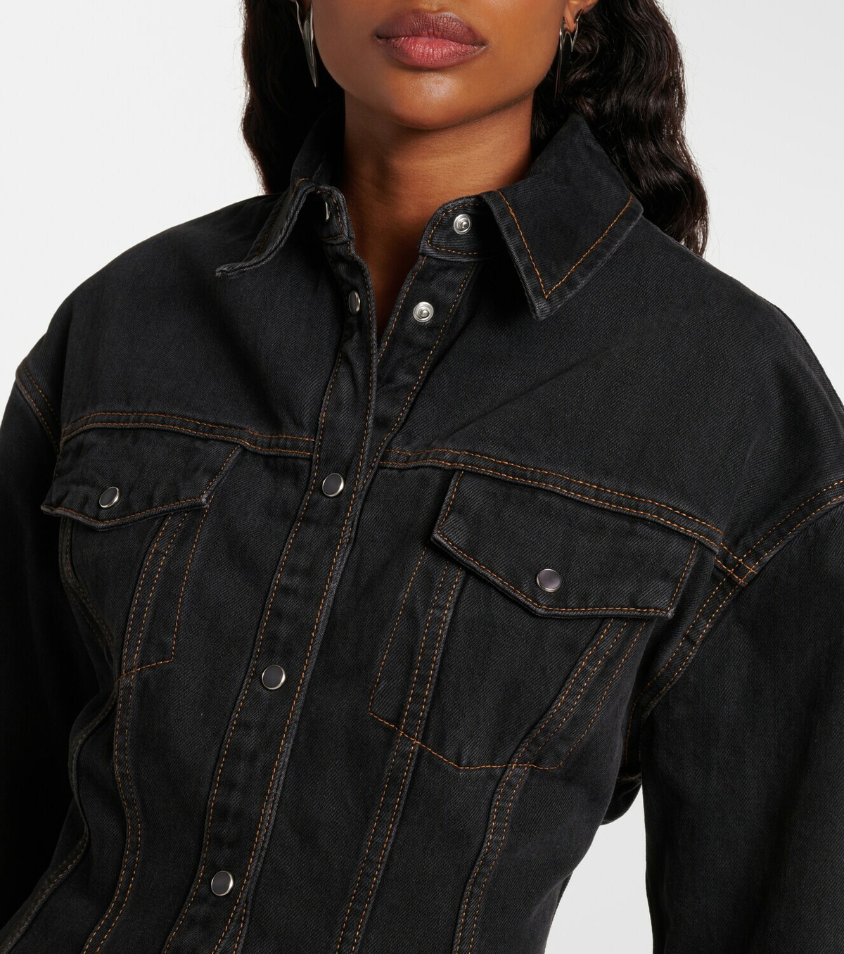 Wardrobe.NYC Contour denim jacket