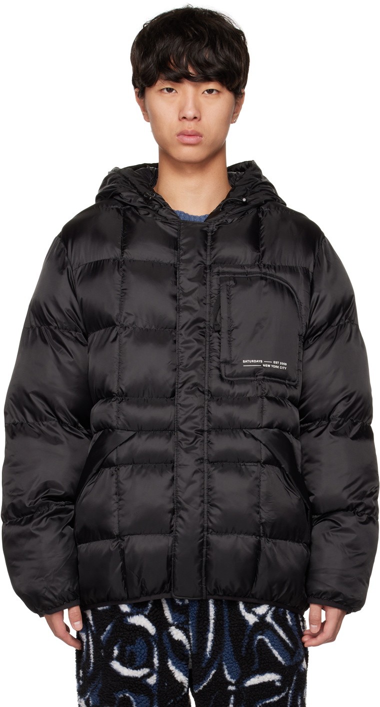 Saturdays NYC Black Momo Puffer Jacket Saturdays NYC