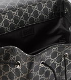 Gucci GG leather-trimmed backpack