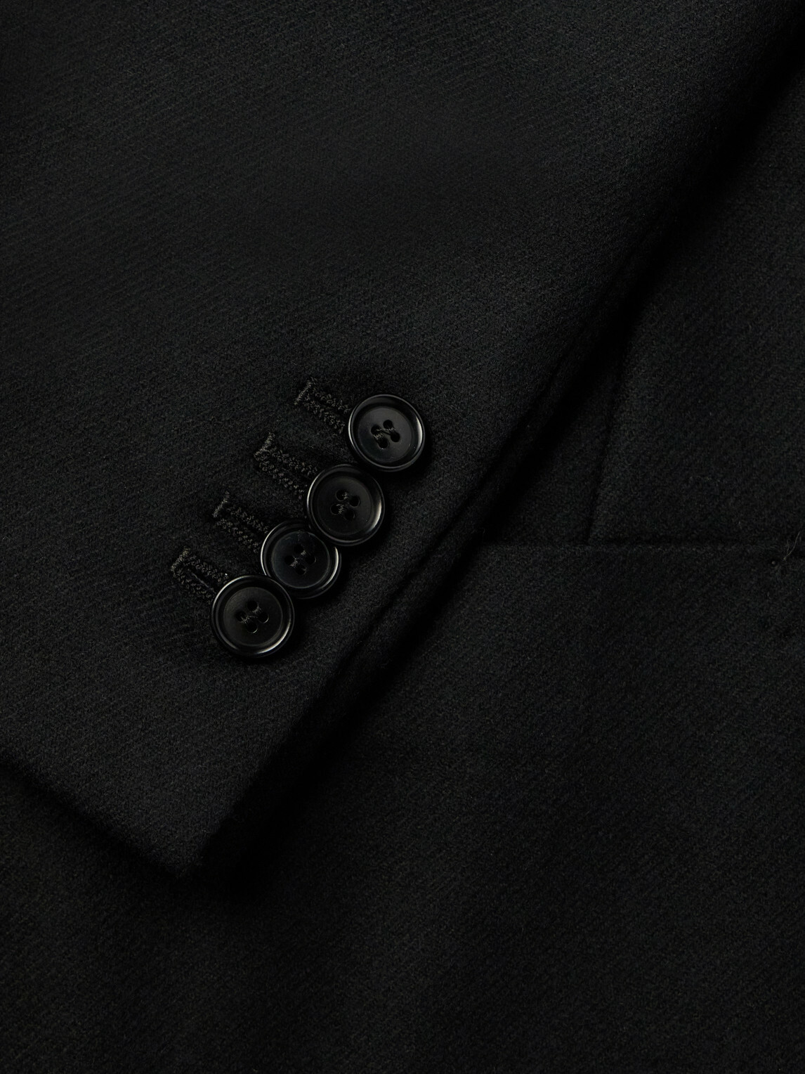 De Petrillo - Posillipo Wool and Cashmere-Blend Twill Suit Jacket - Black