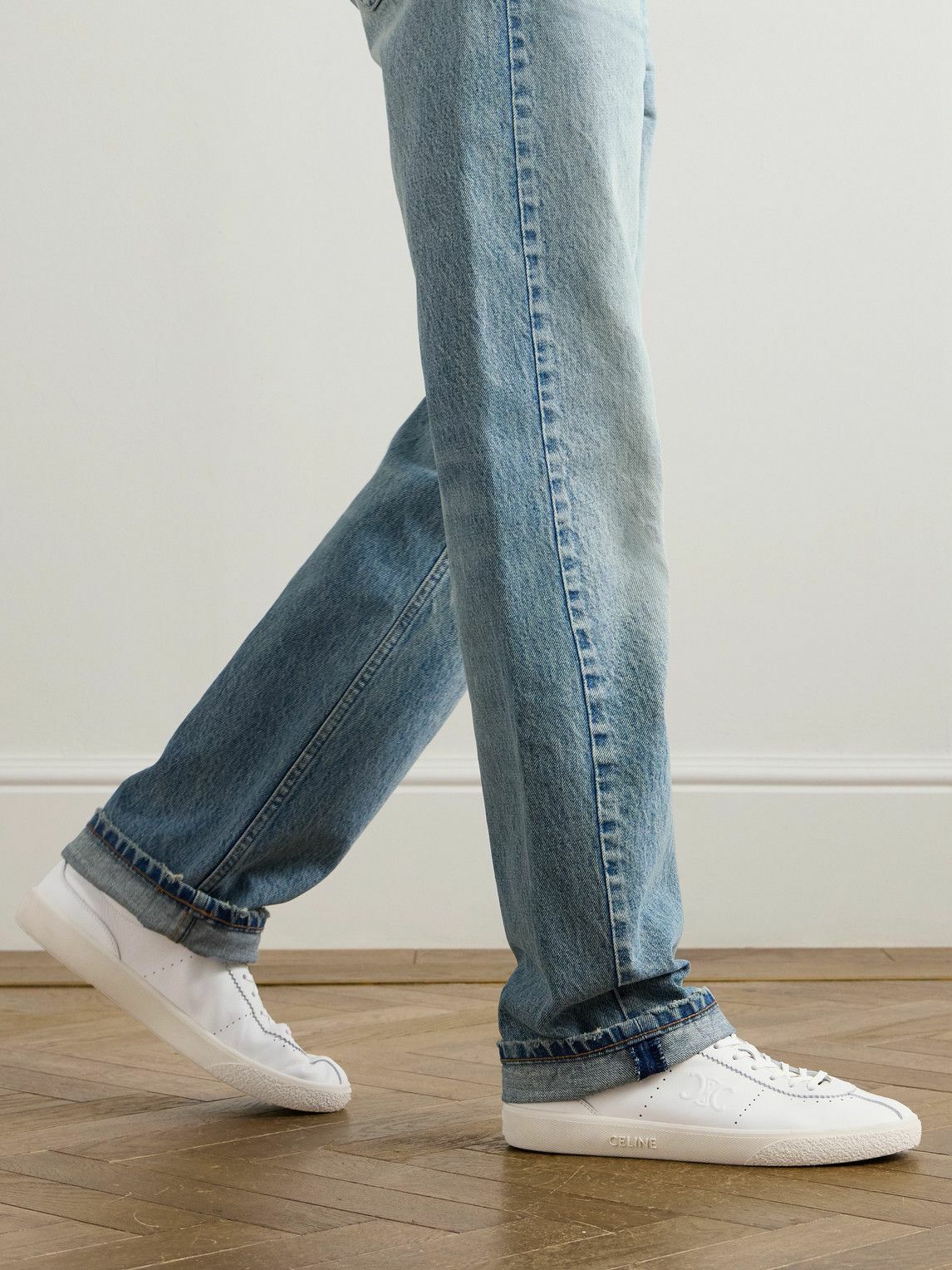 CELINE - Leather Sneakers - White