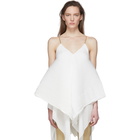 Loewe White Pleated Tank Top