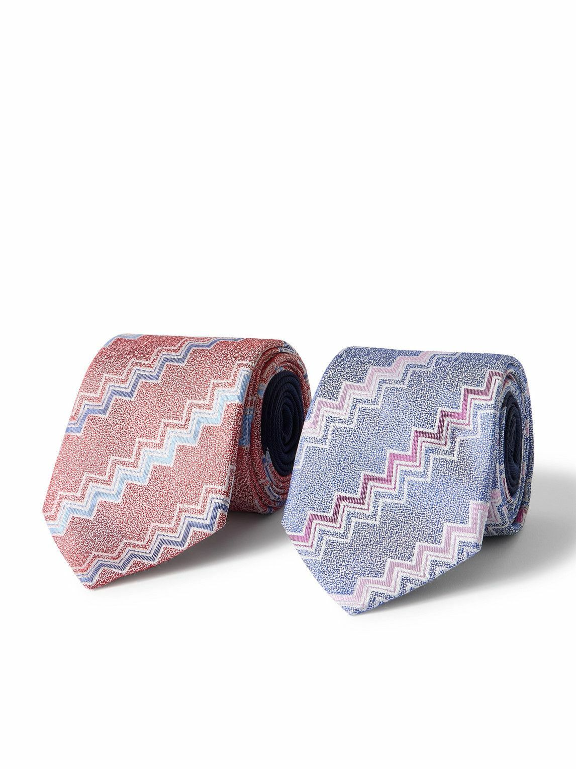 Missoni - Set of Two 7cm Silk-Jacquard Ties