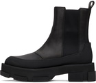 both Black Platform Gao Chelsea Boots