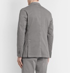 Boglioli - Navy K-Jacket Slim-Fit Unstructured Stretch-Cotton Twill Suit Jacket - Gray