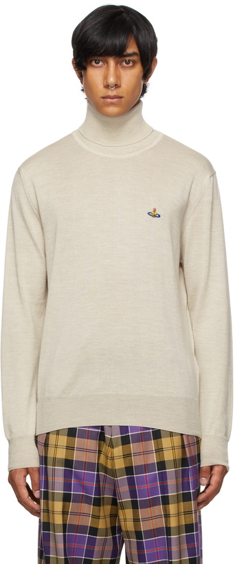 Photo: Vivienne Westwood Beige Wool Round Neck Turtleneck