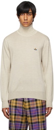 Vivienne Westwood Beige Wool Round Neck Turtleneck