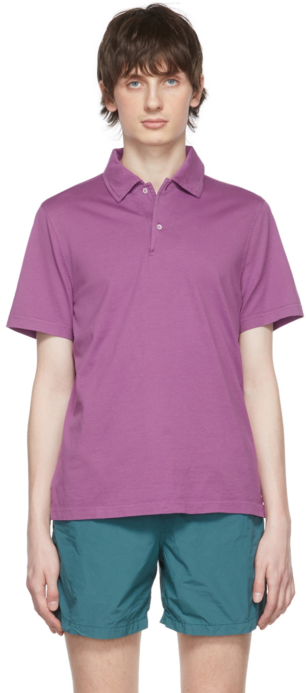 ASPESI Purple Cotton Polo