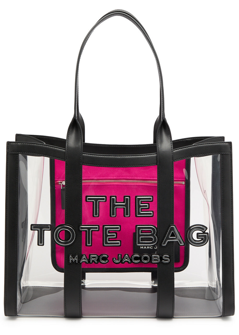 Marc Jacobs The Tote Large Pvc and Leather Tote - Black