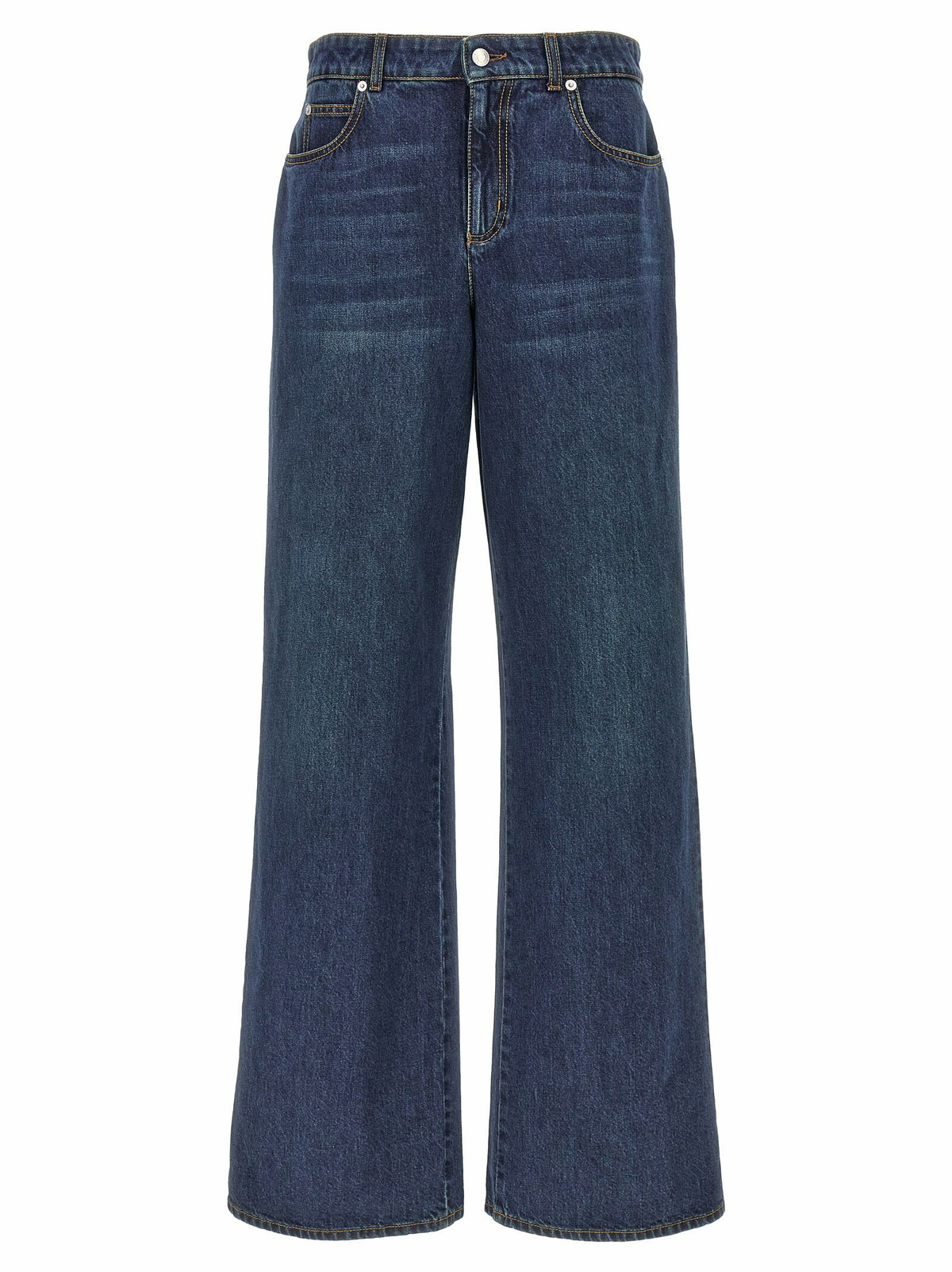 Alexander McQueen Wide-leg high-rise jeans Alexander McQueen Alexander McQueen Wide-leg high-rise jeans Alexander McQueen
