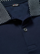 Kiton - Cotton-Piqué Polo Shirt - Blue