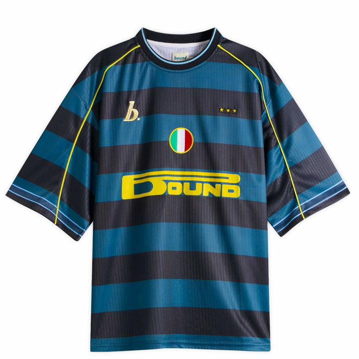 Photo: Bound Men's Nazarrio Football Shirt in Blue Stripe