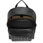 Gucci Black Print Backpack