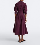 Simkhai Jazz pleated cotton poplin shirt dress