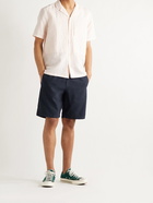 FOLK - Linen and Cotton-Blend Shorts - Blue - 1