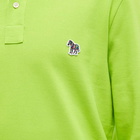 Paul Smith Men's Long Sleeve Zebra Polo Shirt in Lime