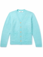 Séfr - Kaito Ribbed Mohair-Blend Cardigan - Blue