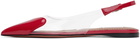 ALAÏA Red 'Le Cœur' Ballerina Flats