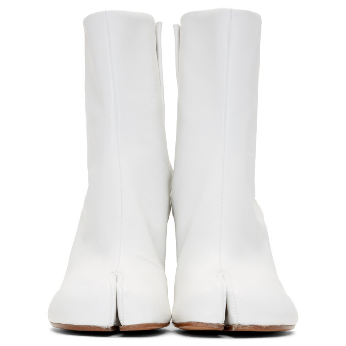 Maison Margiela White Hologram Tabi Boots Maison Margiela